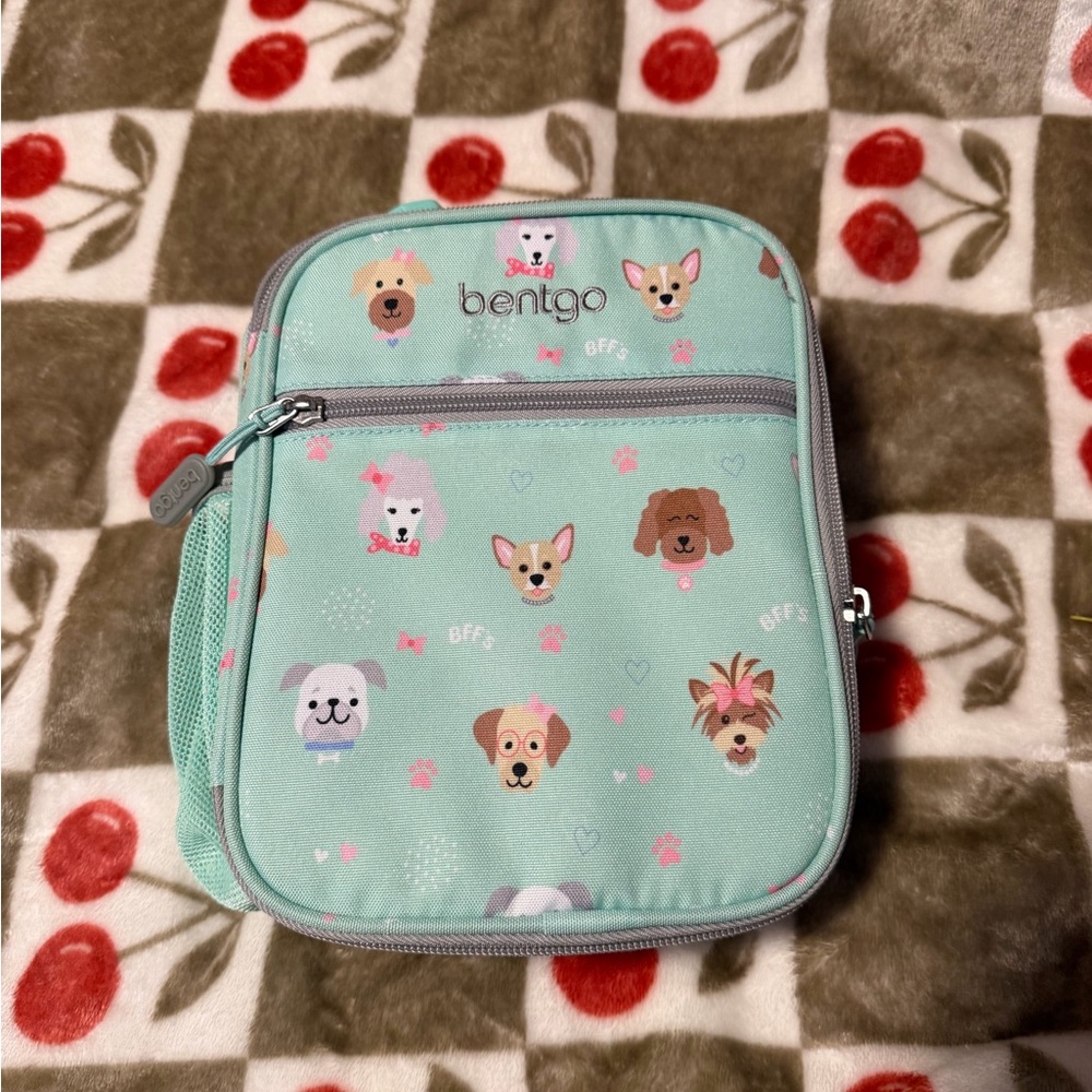 Bentgo Kids Dog Print Lunch Bag - Mint Green